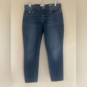 FRAME Le Garçon Crop Denim Jeans Size 27